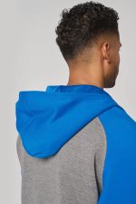 Veste molleton zippée capuche bicolore unisexe – Image 8
