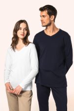T-shirt Supima® col V manches longues homme – Image 10