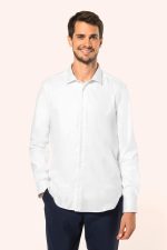 Chemise Oxford pinpoint manches longues homme – Image 2