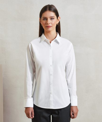 Women's supreme poplin long sleeve shirt
