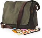 Sac courrier vintage en toile – Image 5