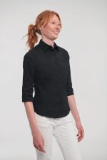 Chemise fittée femme manches 3/4 – Image 2