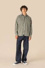 Surchemise écoresponsable délavée en velours côtelé homme – Image 2