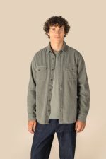 Surchemise écoresponsable délavée en velours côtelé homme