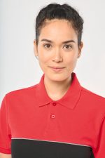 Polo bicolore écoresponsable manches courtes unisexe – Image 24