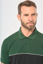 Polo bicolore écoresponsable manches courtes unisexe – Image 21