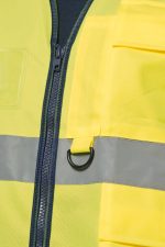 Gilet de sécurité haute visibilité recyclé avec zip unisexe – Image 10