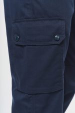 Pantalon cargo unisexe avec bas élastiqué et bande réfléchissante – Image 9
