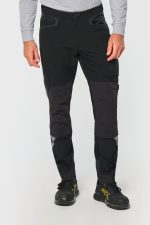 Pantalon léger stretch recyclé multipoches unisexe – Image 2