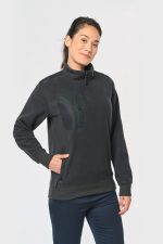 Polaire écoresponsable col zippé unisexe – Image 4