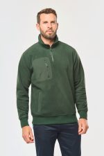 Polaire écoresponsable col zippé unisexe – Image 41