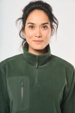 Polaire écoresponsable col zippé unisexe – Image 27